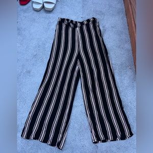 Striped flowy pants